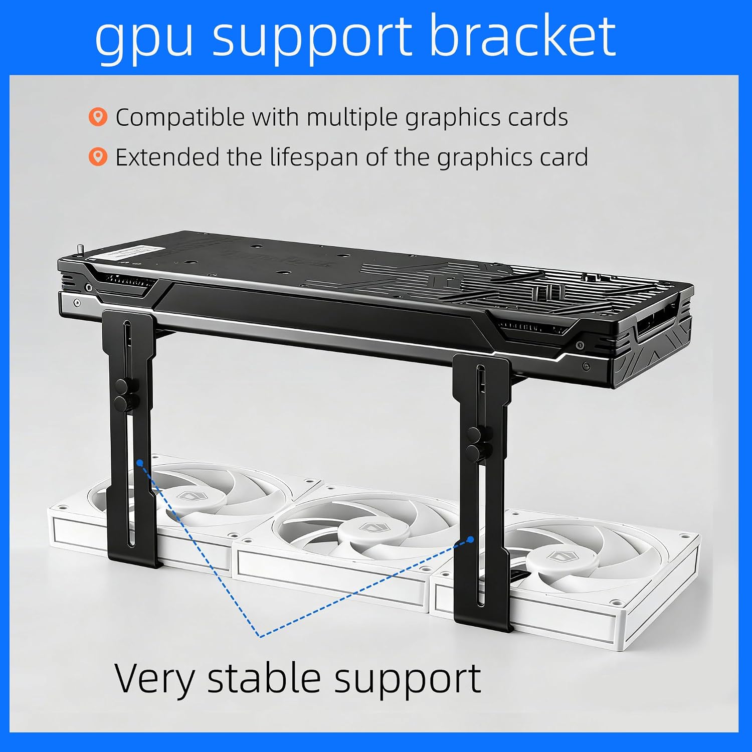 Atx Case - GPUHOLD Graphics Card Holder Adjustable Video