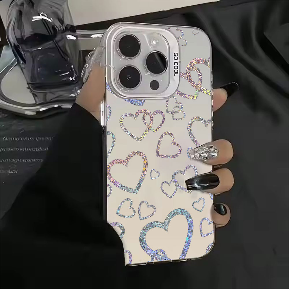 Colorful Heart Print Case For  - đánh giá và giá Computer Case