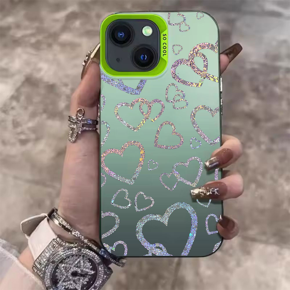 Colorful Heart Print Case For  - đánh giá và giá Computer Case