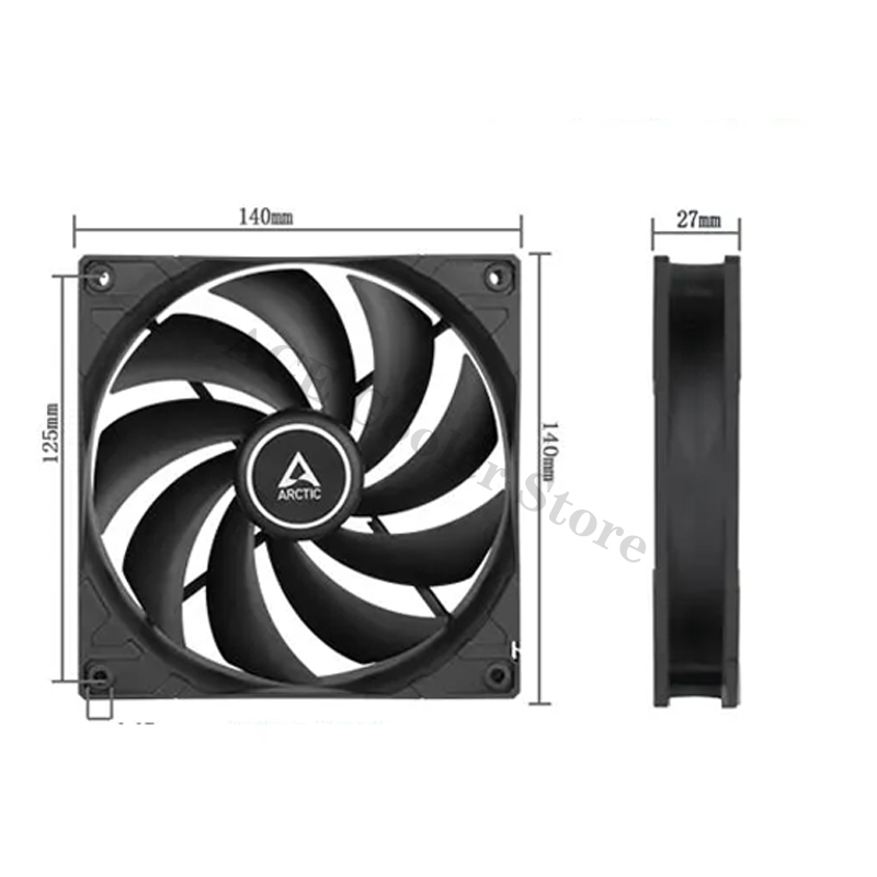 ARCTIC F14 PWM PST/CO Black 14 - đánh giá và giá Case Fan Controller
