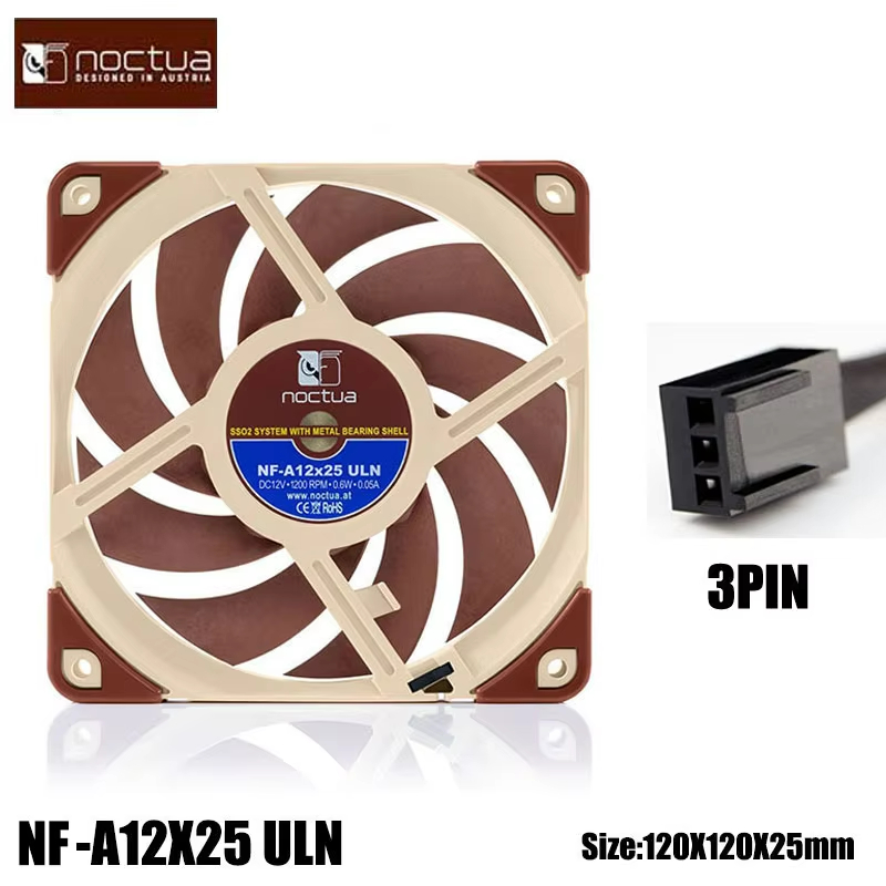 Noctua NF-A12x25 PWM 12CM Case - đánh giá và giá Case Fan Controller